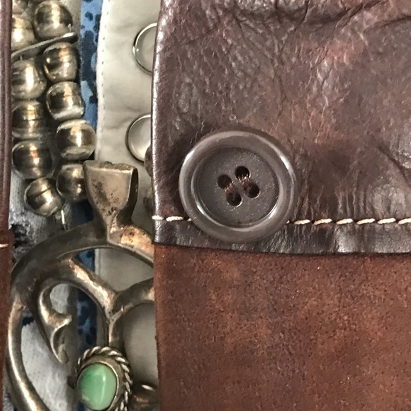 illia RARE Patchwork Brown Leather Jacket *RARE* - Picture 6 of 7